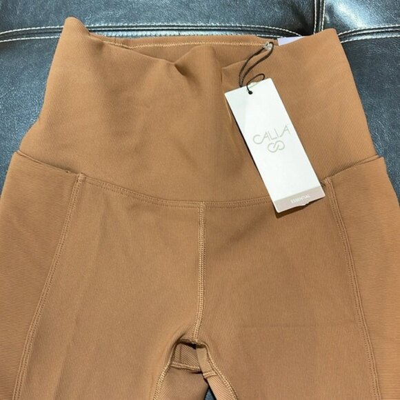 CALIA Women's Seamed Ribbed Essential 7/8 Legging - Picture 7 of 11